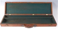 Lot 446 - A Victorian oak shotgun case, having a...