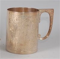 Lot 2148 - An Edwardian silver Christening mug, having...