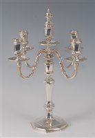 Lot 2153 - An 18th century Baroque style five-light...