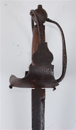 Lot 115 - A 17th century sword, the 70cm single edged...