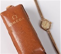 Lot 2359 - A lady's mid 20th century 9ct gold Omega...
