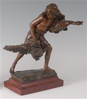 Lot 2408 - Gyula Jankovits (1865-1932) - A bronze model...