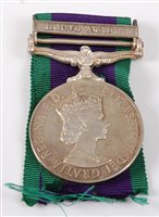 Lot 129 - An E.R. II. General Service medal (1962-2007)...