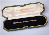 Lot 2249 - A late 19th/early 20th century diamond sceptre...