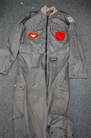 Lot 18 - A post WW II flight suit, together with a...