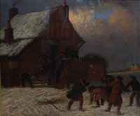 Lot 2519 - Thomas Smythe (1825-1906) - The Snowball fight,...