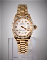 Lot 2347 - A lady's Rolex Oyster Perpetual Datejust...