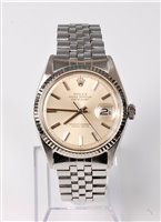Lot 2363 - A gentleman's Rolex Oyster Perpetual Datejust...