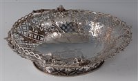 Lot 2149 - An early George III silver cake basket, of...