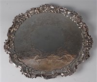 Lot 2136 - An early Victorian silver salver, having...