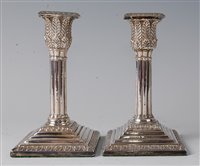 Lot 2117 - A well-matched pair of Victorian silver...