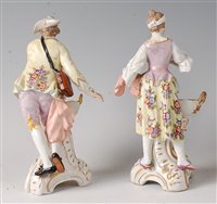 Lot 2096 - A pair of 19th century Berlin porcelain...