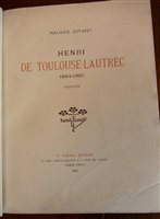 Lot 2070 - JOYANT, Maurice, Henri de Toulouse-Lautrec...