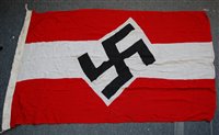 Lot 139 - A German Hilter Youth flag, stamped to the...