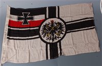 Lot 352 - A Imperial German Reishskriegsflagge stamped...