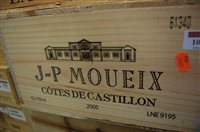 Lot 1089 - J-P. Moueix 2005 Saint Emilion, twelve bottles,...