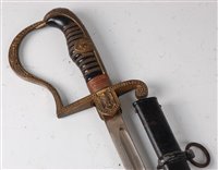 Lot 367 - A Third Reich Army Officer's sword having an...