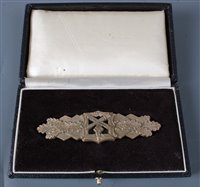 Lot 368 - A German Close Combat clasp in silver, marked...