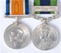 Lot 283 - A WW I British War medal, together with an...