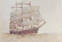 Lot 2518 - Arthur Briscoe (1873-1943) - The four-masted...