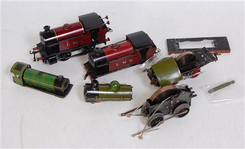 Lot 315 - A small box of 4 locos for spares/repairs...