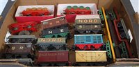 Lot 317 - A large tray of 17 assorted prewar Hornby...