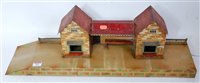 Lot 331 - German GI station with two buildings linked...