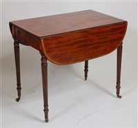 Lot 2652 - A 19th century mahogany and satinwood...