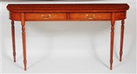 Lot 2675 - A satinwood and crossbanded two drawer hall...