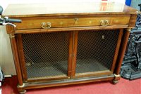 Lot 2684 - A 19th century rosewood and brass inlaid side...