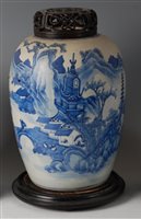 Lot 2447 - A 19th century Chinese export blue and white...