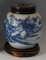 Lot 2448 - A mid-18th century Chinese export blue and...