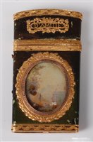 Lot 2391 - A late 18th century French leather and gold...