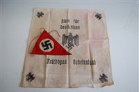 Lot 602 - A German Allies fur Deutschland cloth,...