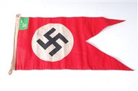 Lot 606 - A German tank commanders pennant.