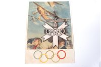 Lot 625 - A German Berlin Olympics neck badge.