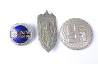 Lot 635 - A German English friendship enamelled badge,...