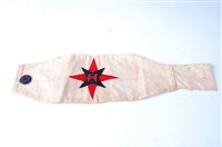 Lot 648 - A Quakers objectors armband.