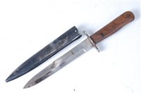 Lot 650 - A German boot knife, the 17cm blade marked to...