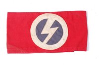 Lot 669 - A British Union of Fascists Blackshirts armband.