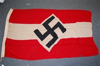 Lot 671 - A German Hitler Youth flag, stamped to the...