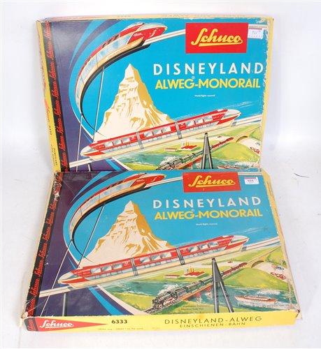 Lot 935 - Two Schuco Ref. 6333 Disneyland Alweg-monorail...