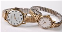 Lot 343 - A lady's Rotary wristwatch and a lady's Bulova...