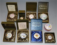 Lot 209 - A quantity of boxed English enamels by...