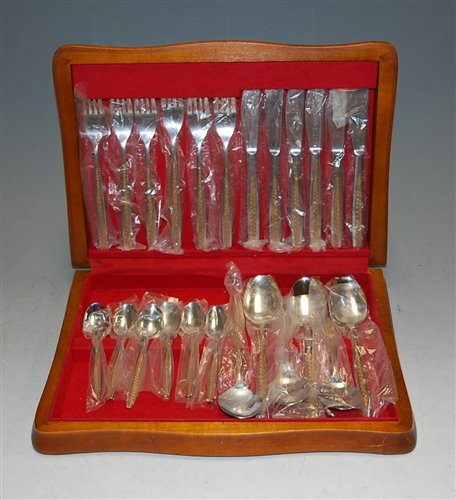 Lot 250 - A Kingcraft stainless steel six place setting...