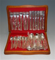 Lot 250 - A Kingcraft stainless steel six place setting...