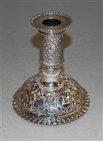 Lot 270 - A late Victorian silver and embossed table...