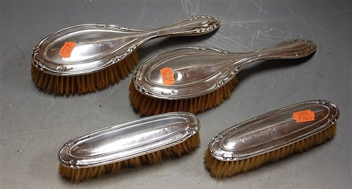 Lot 288 - George V dressing table wares comprising pair...