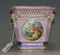 Lot 4 - A 19th century Meissen porcelain planter,...