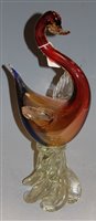 Lot 17 - A Venetian glass bird ornament of good size, h....